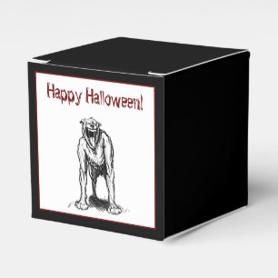 Happy Halloween Scary Spooky Demon Hell Dog Favour Box