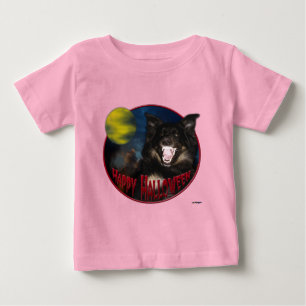 Happy Halloween Scary Wolf Baby T-Shirt