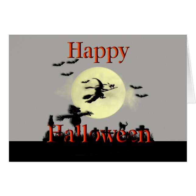 Happy Halloween Scene (Front Horizontal)
