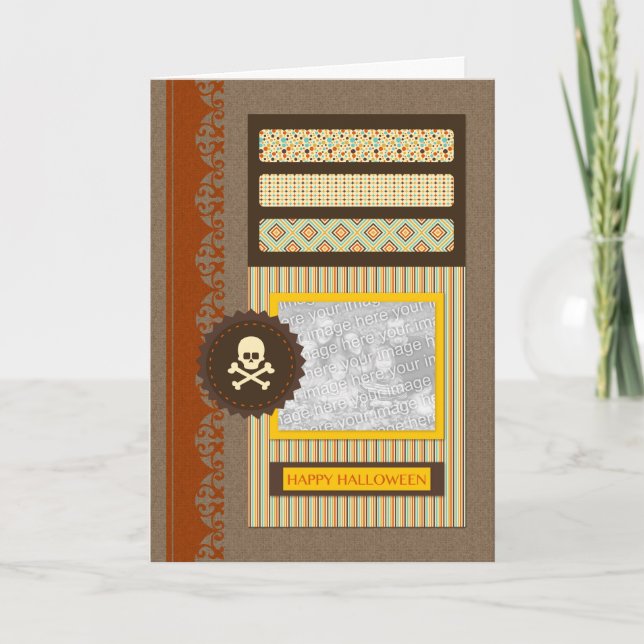 happy halloween scrapbook card (Front)