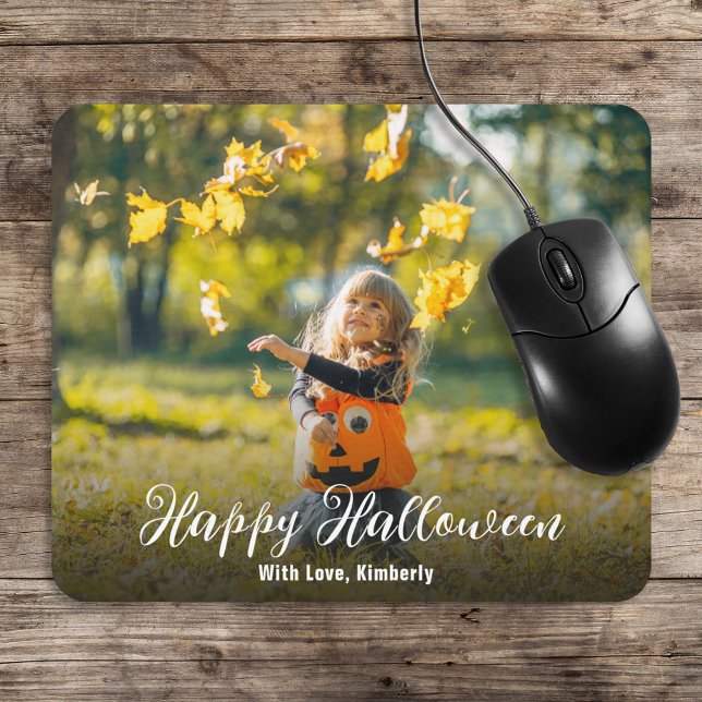 Happy Halloween Script Personalised Mouse Pad (Creator Uploaded)