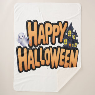 Happy Halloween  Sherpa Blanket