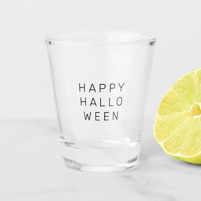 Happy Halloween Shot Glass (Front)