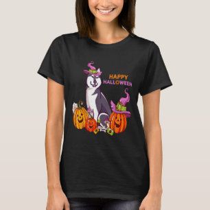 Happy Halloween Siberian Husky Funny Cute T-Shirt