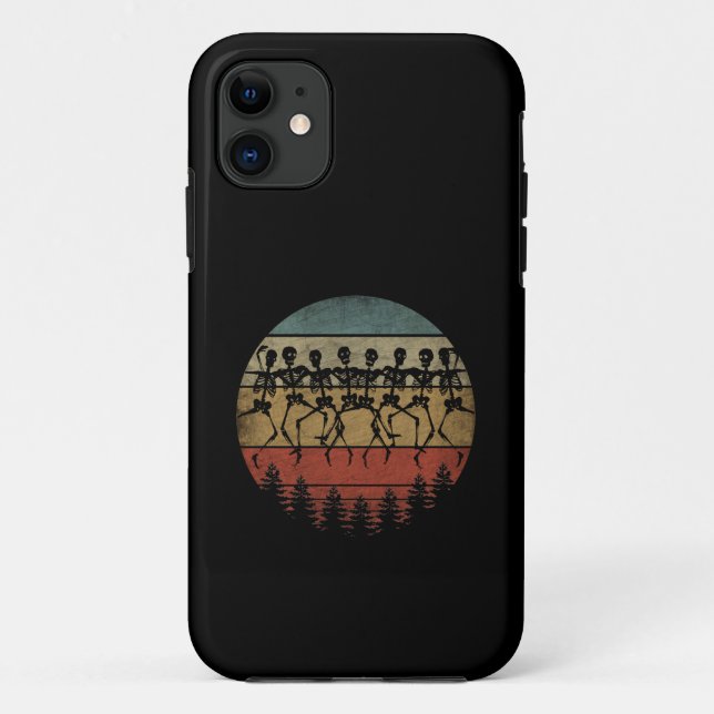 HAPPY HALLOWEEN SKELETON DANCE Case-Mate iPhone CASE (Back)