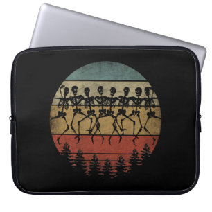 HAPPY HALLOWEEN SKELETON DANCE LAPTOP SLEEVE