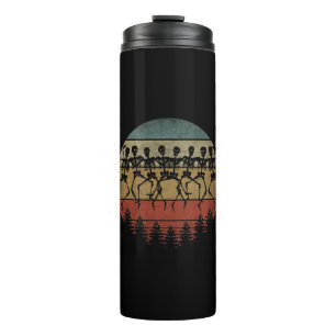 HAPPY HALLOWEEN SKELETON DANCE THERMAL TUMBLER
