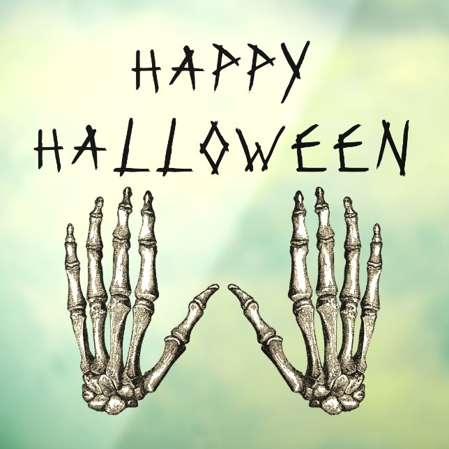 Happy Halloween Skeleton Hands (Sheet 3)