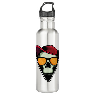 Happy halloween skull 710 ml water bottle