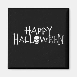 Happy Halloween - Smilling Skull Magnet