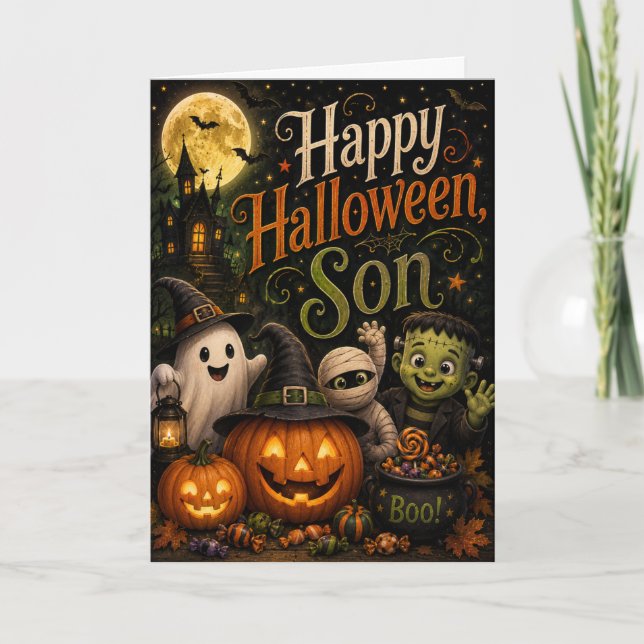 Happy Halloween Son Card (Front)