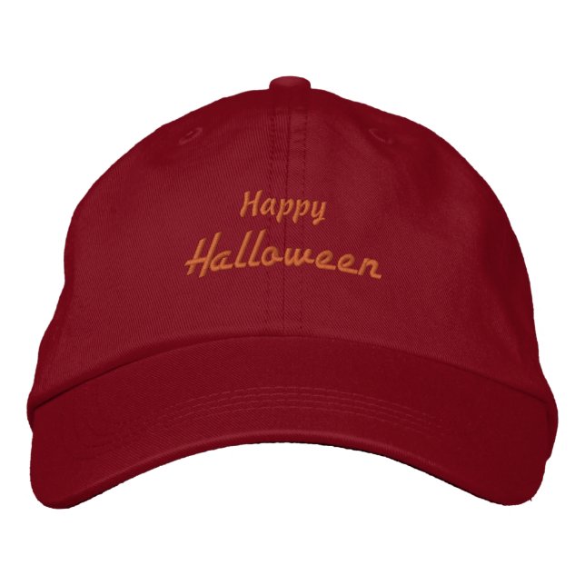 Happy Halloween Special Day night Celebrating-Hat Embroidered Hat (Front)