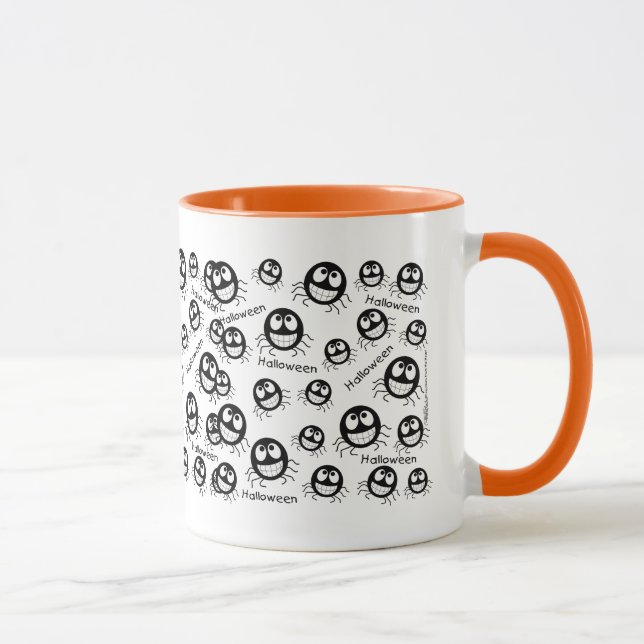 Happy Halloween Spider Collage Mug (Right)