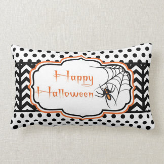 Happy Halloween Spider Lumbar Cushion
