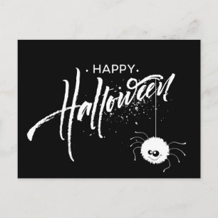 Happy Halloween Spider Postcard