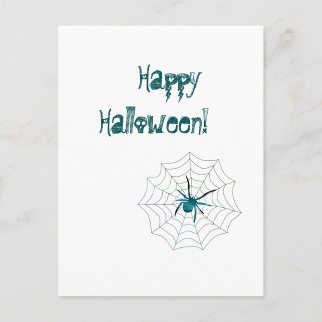 Happy Halloween Spider! Postcard (Front)