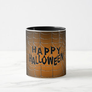 Happy Halloween Spiderweb Mug