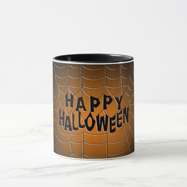 Happy Halloween Spiderweb Mug (Center)