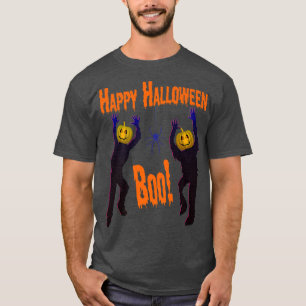 Happy Halloween Spides Funny Zombie Pumpkin Head G T-Shirt
