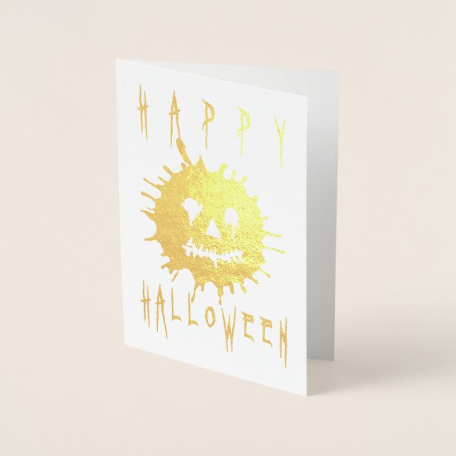 Happy Halloween Splatolatern Foil Card (Front)