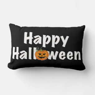 Happy Halloween spooktacular pumpkin Jack-lantern Lumbar Cushion