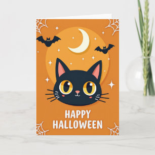 Happy Halloween Spooky Bats Card