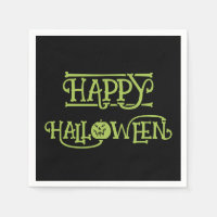 Happy Halloween | Spooky Black & Green Lettering