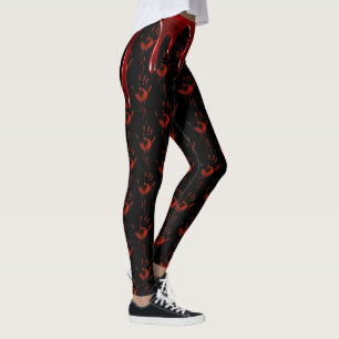 Happy Halloween Spooky Blood Leggings