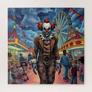 Happy Halloween   Spooky Clown Jigsaw Puzzle