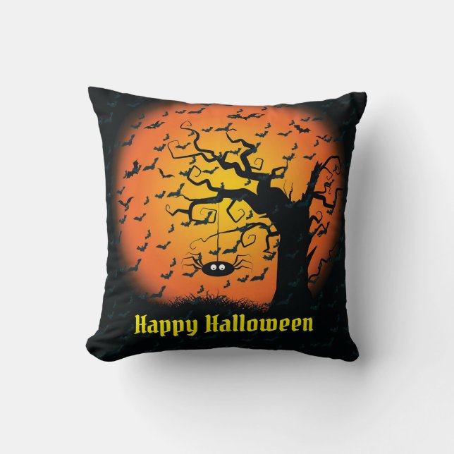 Happy Halloween Spooky Cushion (Front)
