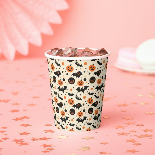 Happy Halloween Spooky Cute & Festive Halloween  Paper Cups (Insitu)