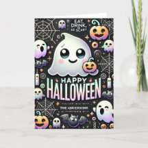 Happy Halloween Spooky Cute Ghost 