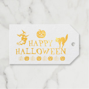 Happy Halloween spooky favours Gift Tags