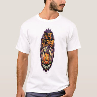 Happy Halloween Spooky & Fun Cute Pumpkin Witch T-Shirt
