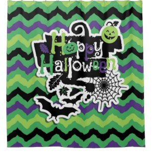 Happy Halloween Spooky Fun Shower Curtain