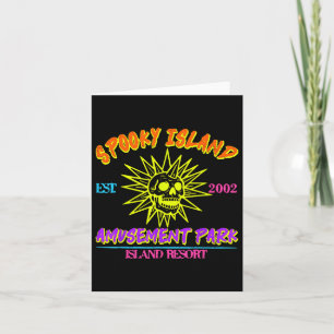 Happy Halloween Spooky Island Est 2002 Amusement P Card