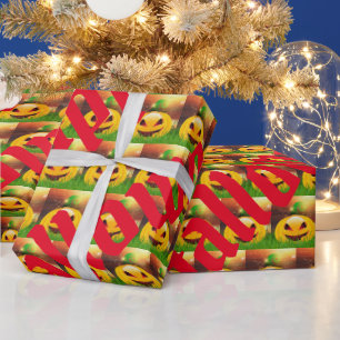 Happy Halloween Spooky Party Time Wrapping Paper