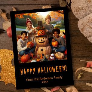 Happy Halloween Spooky Photo Holiday Card