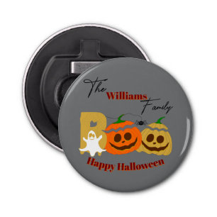 Happy Halloween Spooky Pumpkin Bottle Opener