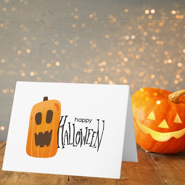 Happy Halloween Spooky Pumpkin Card (Creator Uploaded)