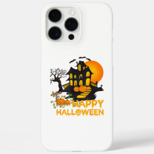 Happy Halloween Spooky Pumpkin Haunted House Men W iPhone 16 Pro Max Case