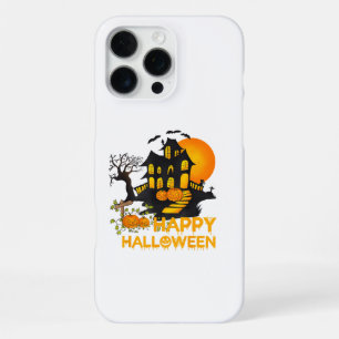Happy Halloween Spooky Pumpkin Haunted House Men W iPhone 16 Pro Max Case