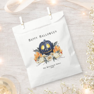 Happy Halloween Spooky Samhain Pumpkins Crystals Favour Bag
