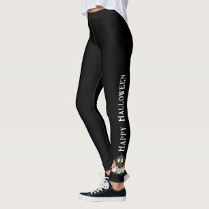 Happy Halloween Spooky Samhain Pumpkins Crystals Leggings