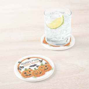 Happy Halloween Spooky Season Celebration Design Coaster