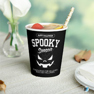 Happy Halloween - Spooky Season Dark  Paper Cups