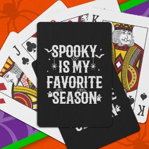 Happy Halloween Spooky Season Funny Halloween Playing Cards