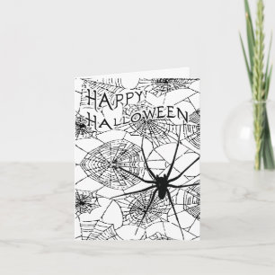 happy halloween (spooky spider) card