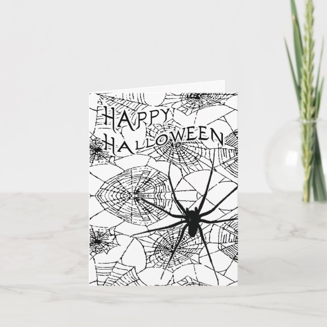 happy halloween (spooky spider) card (Front)
