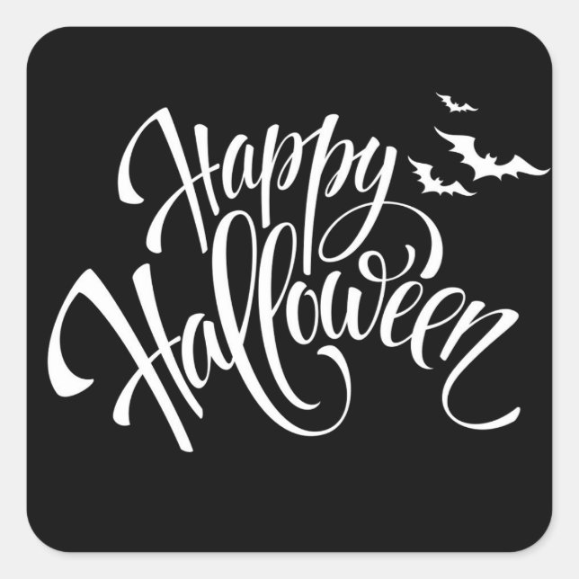 Happy Halloween Square Sticker (Front)